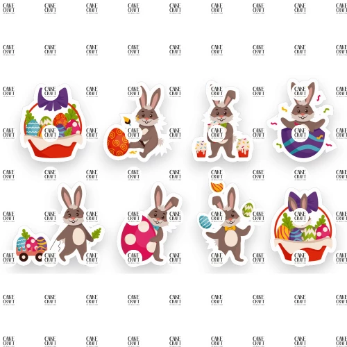 Βρώσιμα σχέδια Easter v1 - 8τμχ