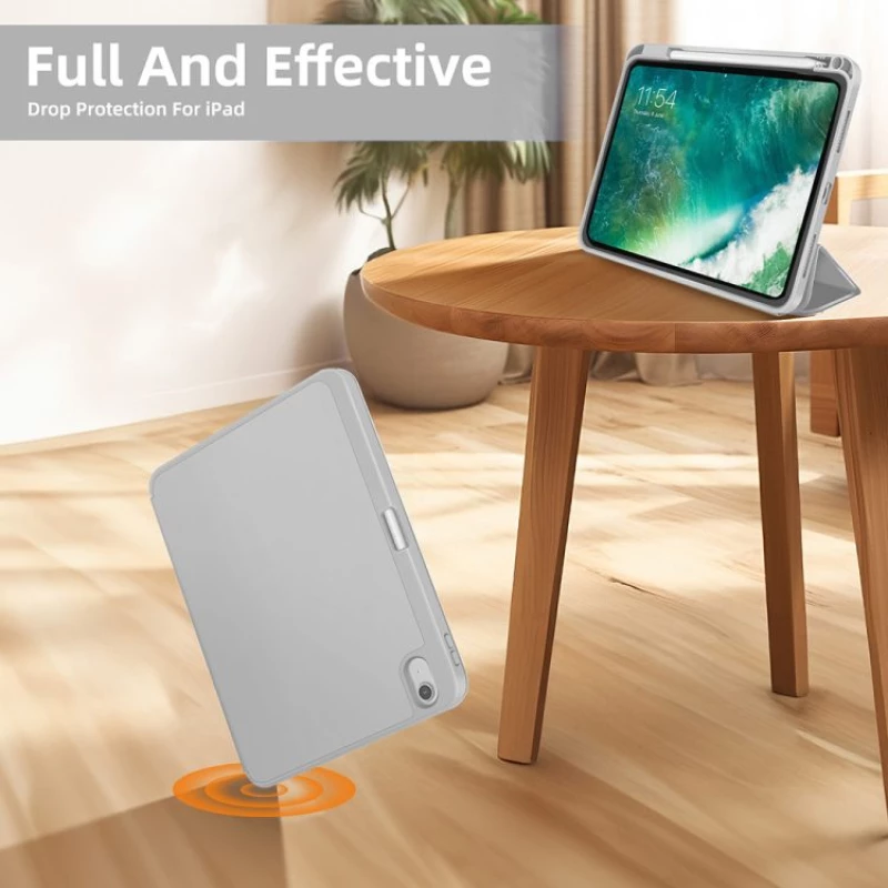 Tri-Fold Θήκη με Υποδοχή για Pen για iPad 10.9/ iPad 11 (2025)- Gray OEM