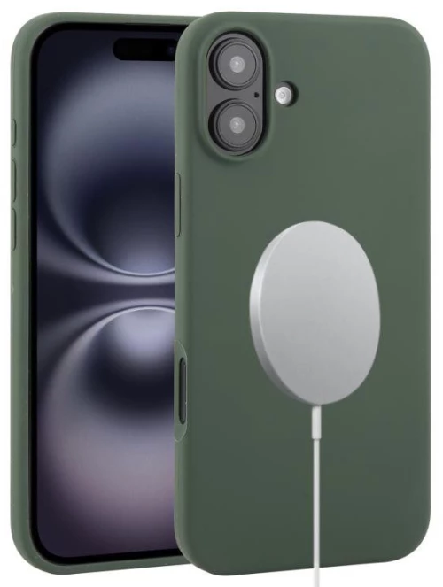 MagSafe Θήκη Σιλικόνης για iPhone 16- Deep Green OEM