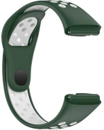 Bicolor Λουράκι Σιλικόνης για Xiaomi Redmi Watch 3 Active/ Lite- Dark Green/ White OEM
