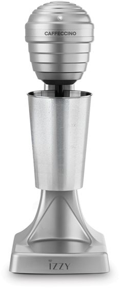 Izzy Συσκευή Φραπέ Caffeccino 120W Με 2 Ταχύτητες F-120 Ασημί 223837
