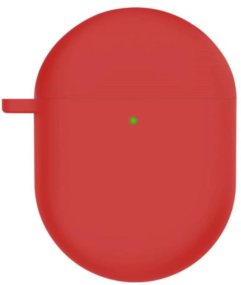 Για Redmi Buds4 σιλικόνης Ακουστικά προστατευτική θήκη με καραμπίνερ D (κόκκινο)