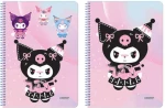 Τετράδιο Σπιράλ Kuromi 17x25cm Ριγέ 2Θέματα 60Φ Logigraf (τυχαία επιλογή)