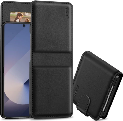 Θήκη Samsung Galaxy Z Flip7 Tech-Protect Wallet Πορτοφόλι - Black (5906302318346)