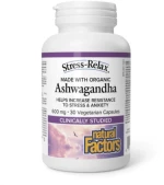 Natural Factors Ashwagandha Stress - Relax 600 Mg X 30 Caps