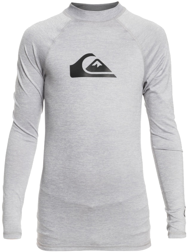 QUIKSILVER QUIKSILVER ALL TIME LS YTH RASH VEST GREY EQBWR03213-SZPH