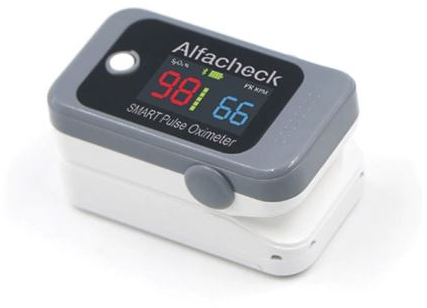 Alfacheck Smart Pulse Oximeter Παλμικό Οξύμετρο Ακριβείας 1 Τεμάχιο