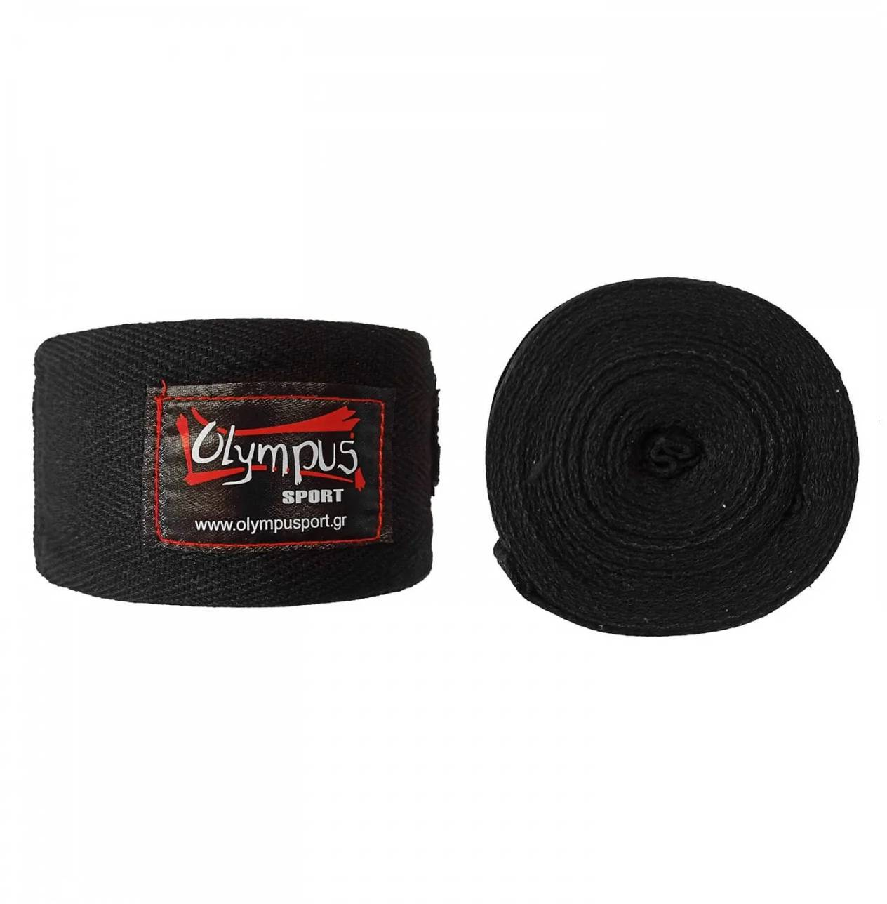 Μπαντάζ Olympus PERFECT WRAP Βαμβακερά Μαύρα, 350cm