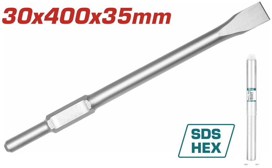 Καλέμι 30x400x35mm SDS-Hex για σκυρόδεμα και τοιχοποιία TOTAL TAC15333012