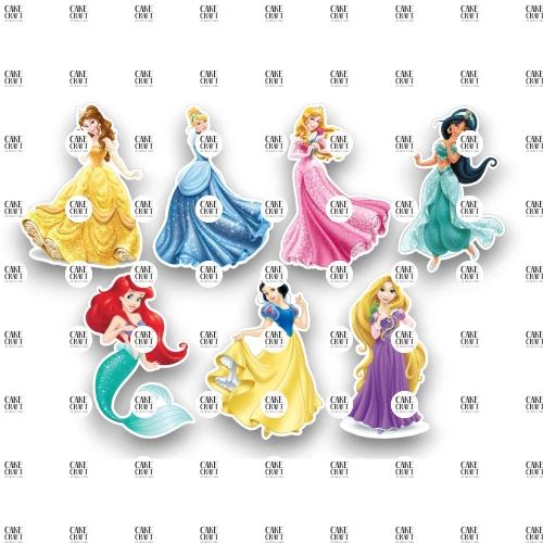Βρώσιμα σχέδια Πριγκίπισσες Disney - 7τμχ