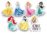 Βρώσιμα σχέδια Πριγκίπισσες Disney - 7τμχ