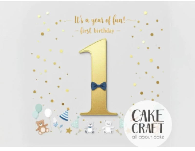 Βρώσιμο Σχέδιο first birthday boy v1