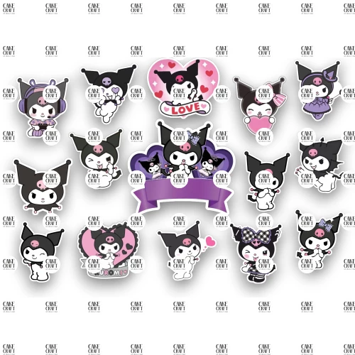 Βρώσιμα σχέδια Kuromi - 15τμχ