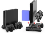 Dobe TP4-0406 Βάση Φόρτισης για 2 χειριστήρια PS4 Μαύρη