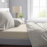Σεντόνια Εμπριμέ Σετ 4 τεμ Άρτεμις 702 240X270 Beige 100% Cotton - -