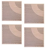 Audiodesigner Wave Pattern Brown Ηχοαπορροφητικά Ξύλινα πάνελ 50x50x5 cm / 1 τ.μ. (4 Τεμάχια)