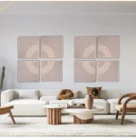 Audiodesigner Wave Pattern Brown Ηχοαπορροφητικά Ξύλινα πάνελ 50x50x5 cm / 1 τ.μ. (4 Τεμάχια)