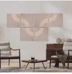 Audiodesigner Wave Pattern Brown Ηχοαπορροφητικά Ξύλινα πάνελ 50x50x5 cm / 1 τ.μ. (4 Τεμάχια)