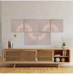 Audiodesigner Wave Pattern Brown Ηχοαπορροφητικά Ξύλινα πάνελ 50x50x5 cm / 1 τ.μ. (4 Τεμάχια)