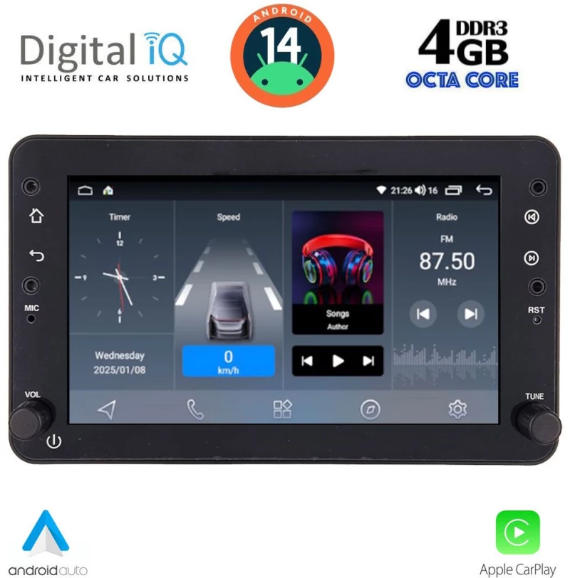 DIGITAL IQ BLG 459_CPA (7" DECK) MULTIMEDIA SYSTEM for ALFA ROMEO 159 – SPIDER – BRERA mod. 2004-2012
