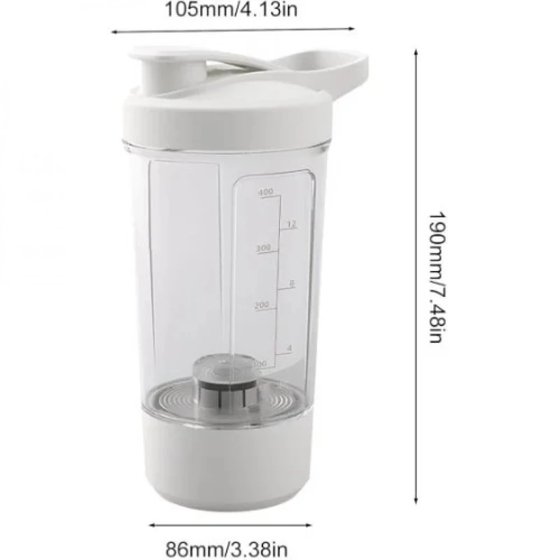 Ηλεκτρικό Shaker Μπουκάλι 400ml με Αυτόματη Ανάδευση και Επαναφορτιζόμενη Μπαταρία