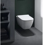Geberit Λεκάνη Κρεμαστή Smyle Square Rimfree με Soft Close Καπάκι
