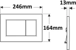 Geberit Πλακέτα Sigma 01 Χρωμέ Ματ 115.660.JQ.1