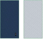 Πετσέτα Θαλάσσης Με Νεσεσέρ  Motivo 01 Blue-Light Blue Feel & Touch Θαλάσσης 90x180cm Polyester-Polyamide