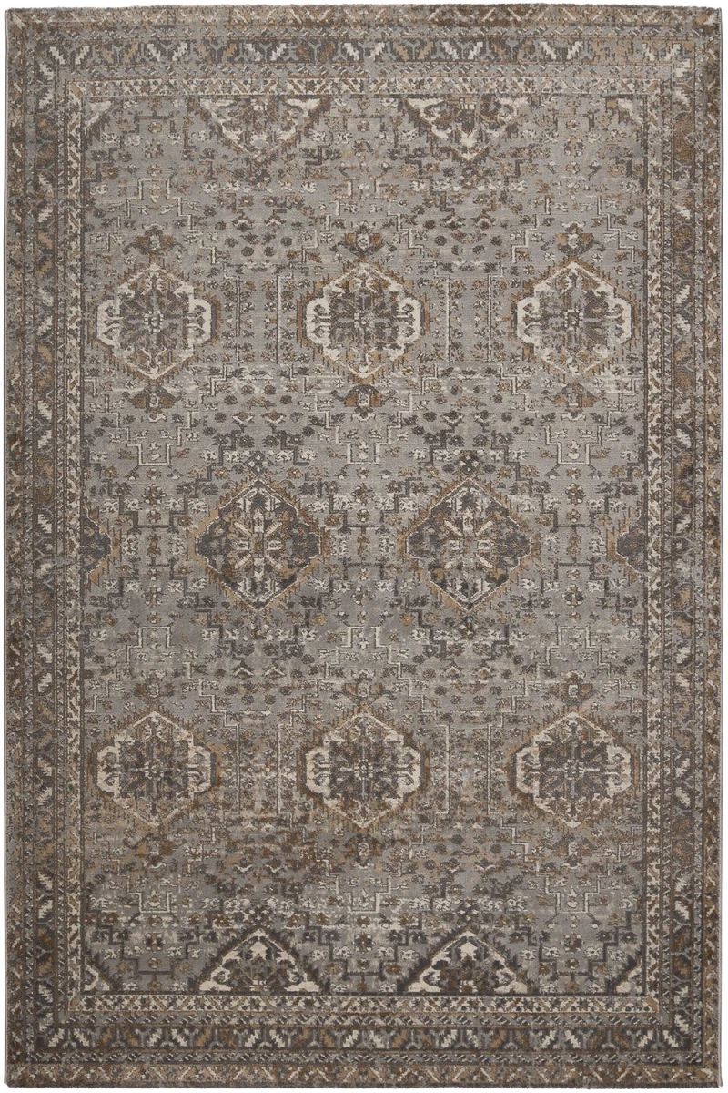 Χαλί Fanci G559J White Vison Grey-Brown Βιοκαρπέτ 160X230cm
