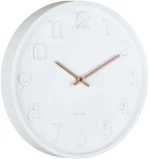 Ρολόι Τοίχου Calma KA6041WH 30cm White Karlsson Πολυπροπυλένιο
