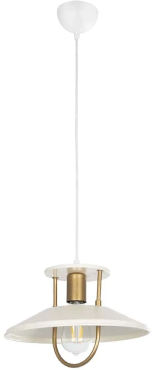 Φωτιστικό Οροφής Billa 203-0041 30,5x30,5x20cm 1xE27 White-Gold GloboStar
