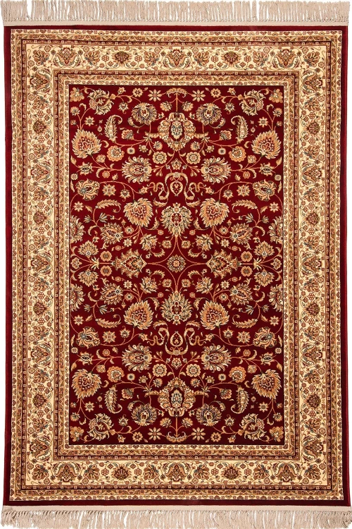Χαλί Isfahan 3783B Red Cream Βιοκαρπέτ 180X180cm Round