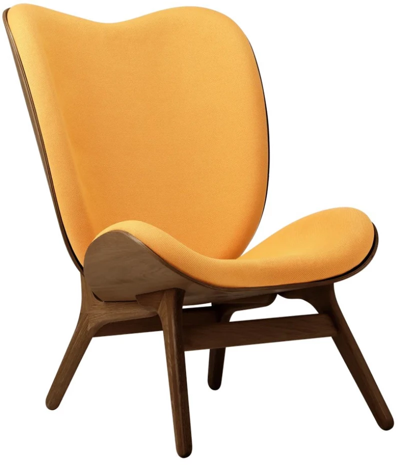 Πολυθρόνα A Conversation Piece Tall 5872C704-06 73x93x106cm Dark Oak Tangerine