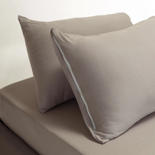 Κατωσέντονο Jersey Με Λάστιχο (Σετ 3τμχ) Light Grey Melinen King Size 180x235cm 100% Βαμβάκι