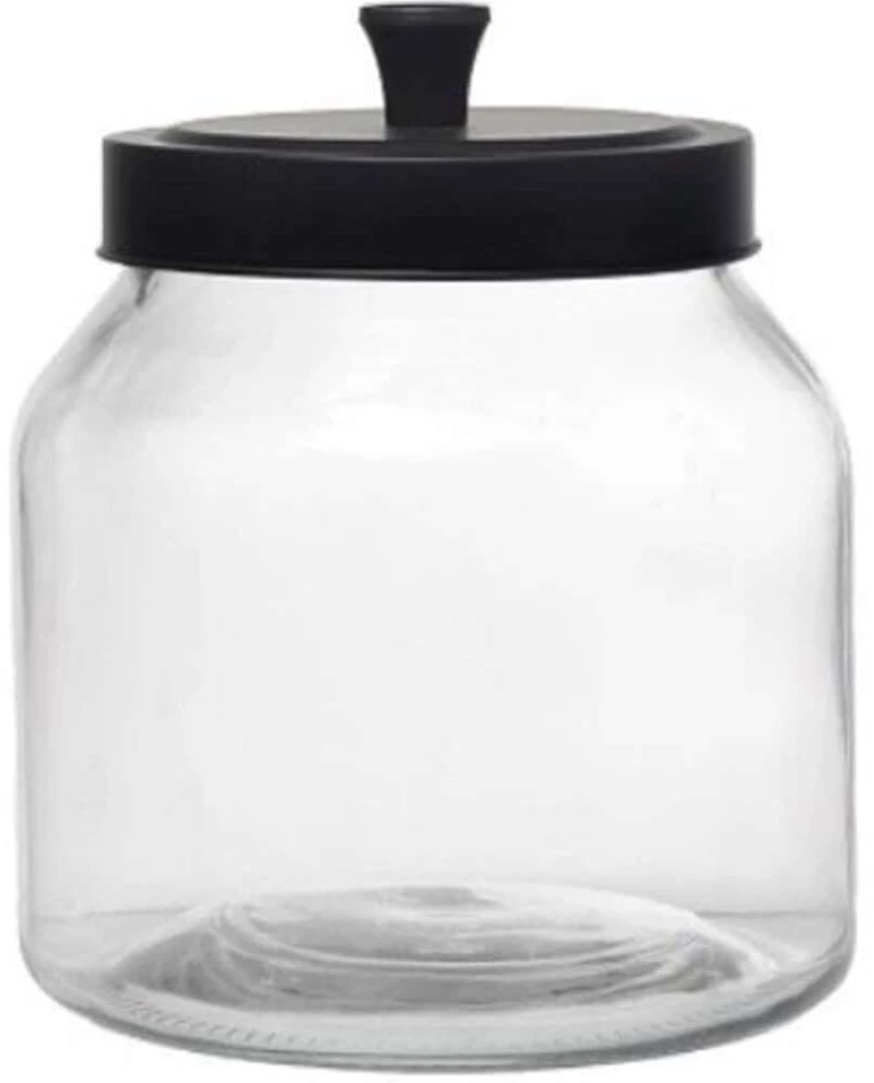 Δοχείο Αποθήκευσης JAR103K6 14,5x14,5x19cm 2,5lt Clear Espiel Μέταλλο,Γυαλί