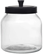 Δοχείο Αποθήκευσης JAR103K6 14,5x14,5x19cm 2,5lt Clear Espiel Μέταλλο,Γυαλί