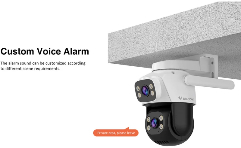VSTARCAM smart κάμερα C622DR, dual lens, 2MP, WiFi, SD, PTZ, IP66