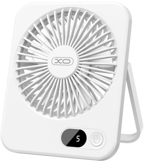 XO MF99 Επιτραπέζιος Πτυσσόμενος Ανεμιστήρας 1200mAh Λευκό