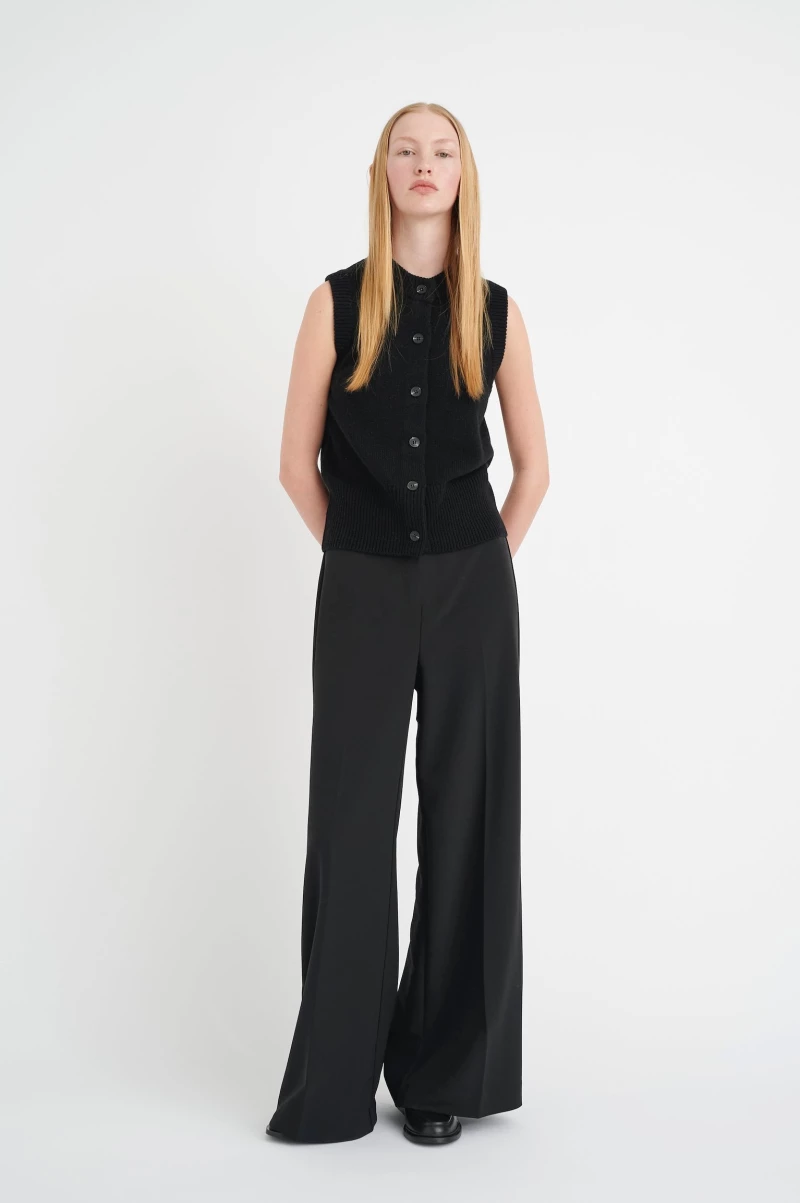Μαύρη σατέν παντελόνα Zilky Inwear - Μαύρο