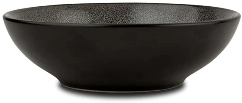 Πιάτο Βαθύ Skylar 10-017-043 Φ20x6cm Black-Grey Nava Πηλός