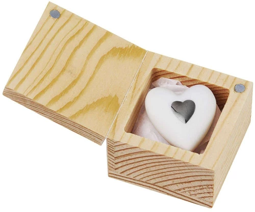 Διακοσμητικό Love To Go Mini RD0012613 3,5x5,5cm Natural-White Raeder Ξύλο,Πορσελάνη