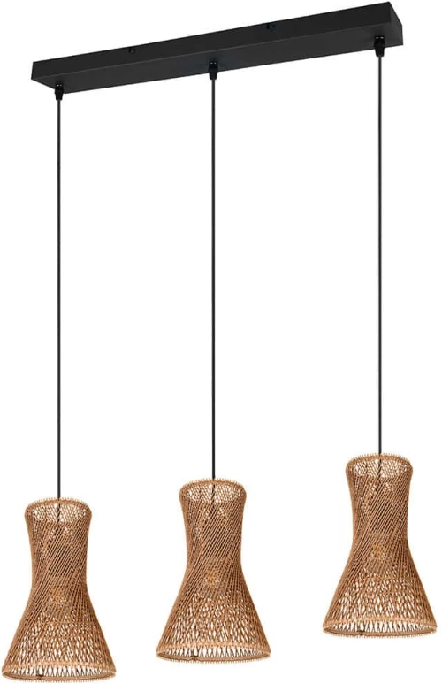 Φωτιστικό Οροφής - Ράγα Bijou R31833026 75x20x150cm 3xE27 10W Brown-Black RL Lighting