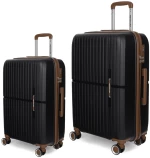 Βαλίτσα Trolley (Σετ 2Τμχ) N1596 50/60 Black Newcom