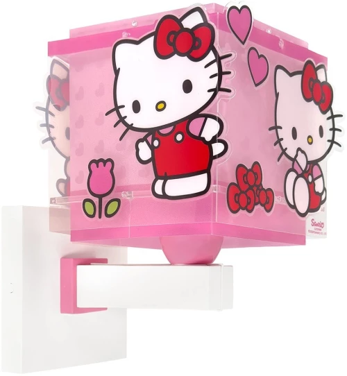 Φωτιστικό Τοίχου Παιδικό Hello Kitty 73269 E27 24x20x15cm Pink Ango