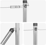 vidaXL Σετ Πόλων Φράχτη 13 pcs Ασημί Ø32mm 160 εκ