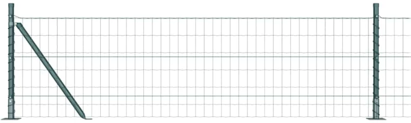 vidaXL Ευρωπαϊκός Φράχτης με 13 Στήλες 0.4 x 25 μ Γαλβανισμένος Χάλυβας