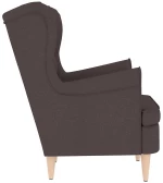 vidaXL πολυθρόνα σκούρο καφέ 74x84x100 cm ύφασμα