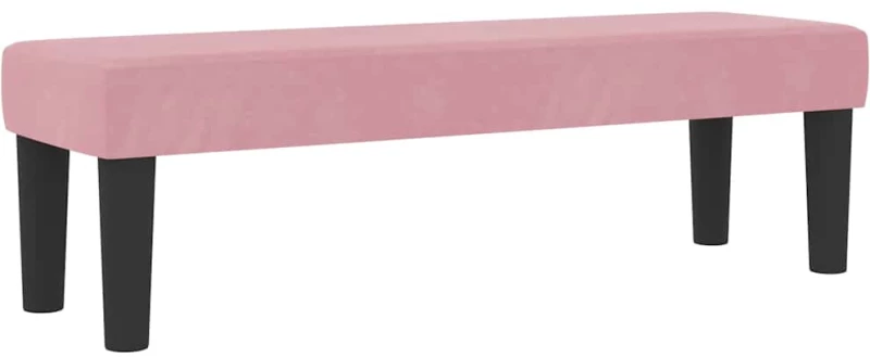 vidaXL Κρεβάτι με Ελατήριο και Στρώμα Ροζ 140x200 cm Βελουτέ