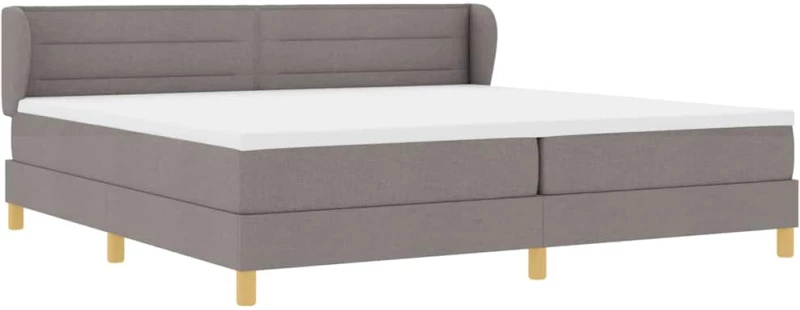 Κρεβάτι Box Spring με Στρώμα vidaXL - Ταμπά 200x200 εκ. Υφασμάτινο