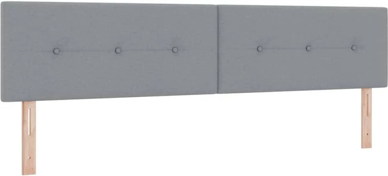 Κρεβάτι Box Spring με Στρώμα vidaXL Ανοιχτό Γκρι 200x200 εκ. Υφάσματος